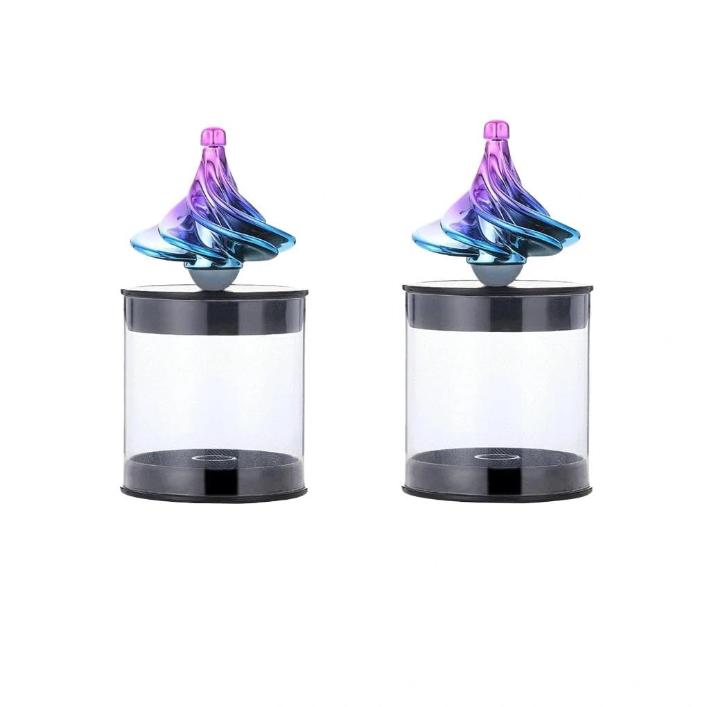 Magnetic Airflow Spinning Top β Wind-Powered Fidget Toy for Stress Relief & Focus β Aerodynamic Tornado Spinner with Magnetic Base β Unique Desk Toy for Adults and Kids β Perfect Office Gift