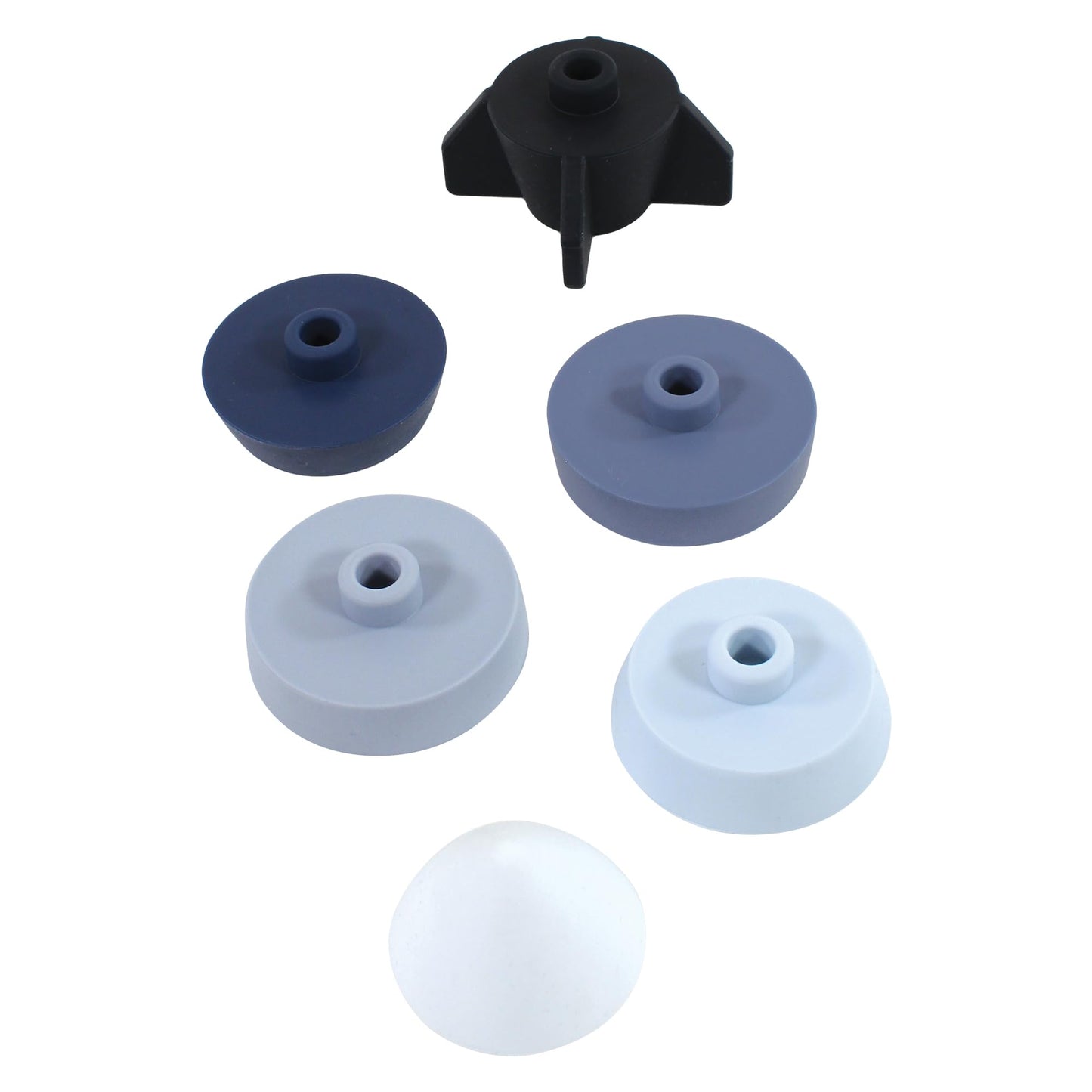 Hudson Baby Silicone Stacking Toy, Rocket, One Size