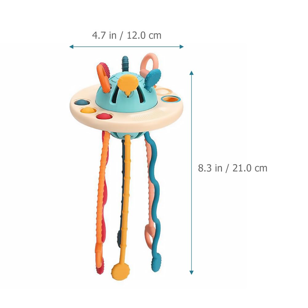 Toddmomy String Learning Early Development Sensory Texture for Silicone Sensory Activity Pull