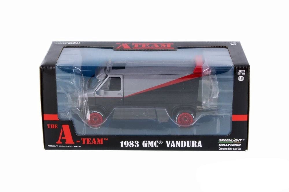 Greenlight 1:24 Hollywood - The A-Team - 1983 GMC Vandura,colors may vary