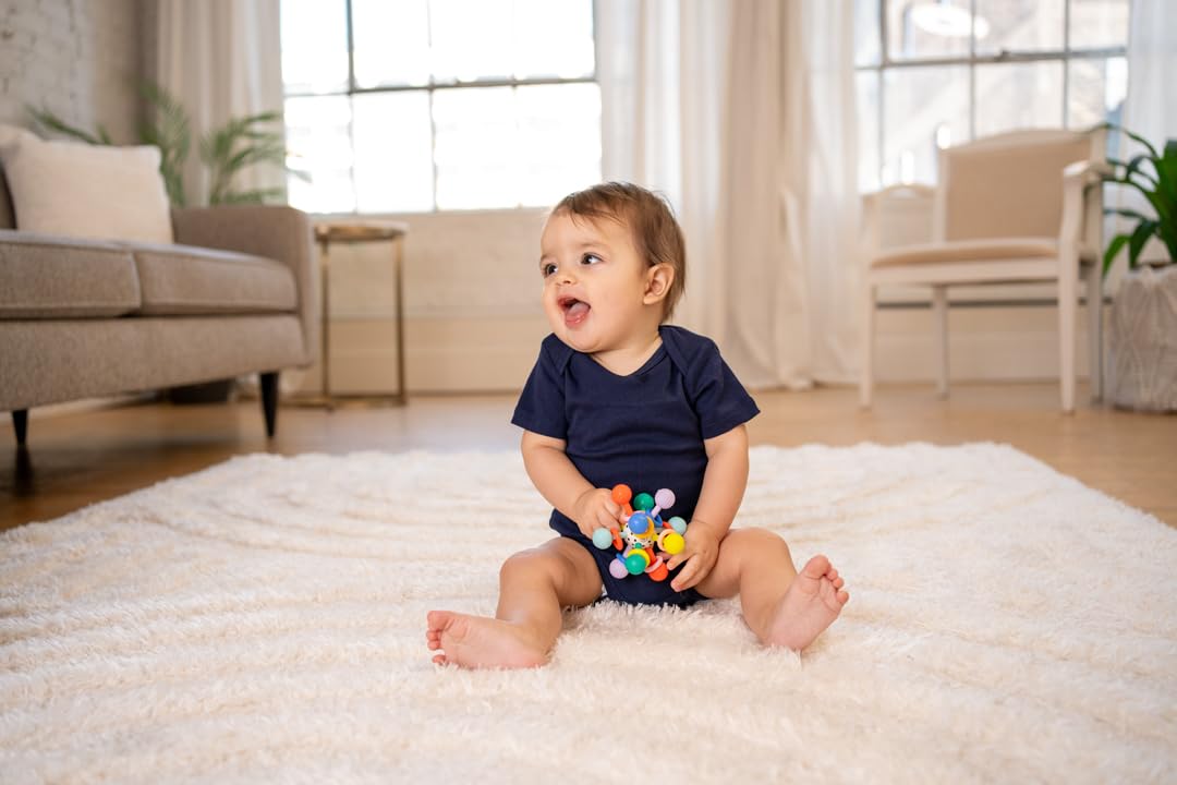 Manhattan Toy Atom Colorpop Rattle & Teether Grasping Activity Baby Toy
