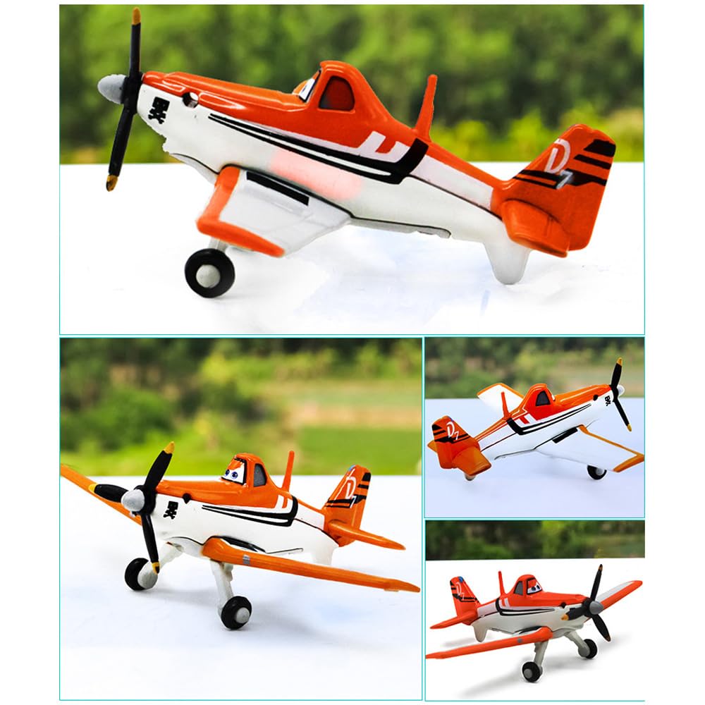5 Pack Planes Dusty Skipper Ripslinger Bulldog Echo Metal Diecast Plane Model Toy (5 Pack Planes)