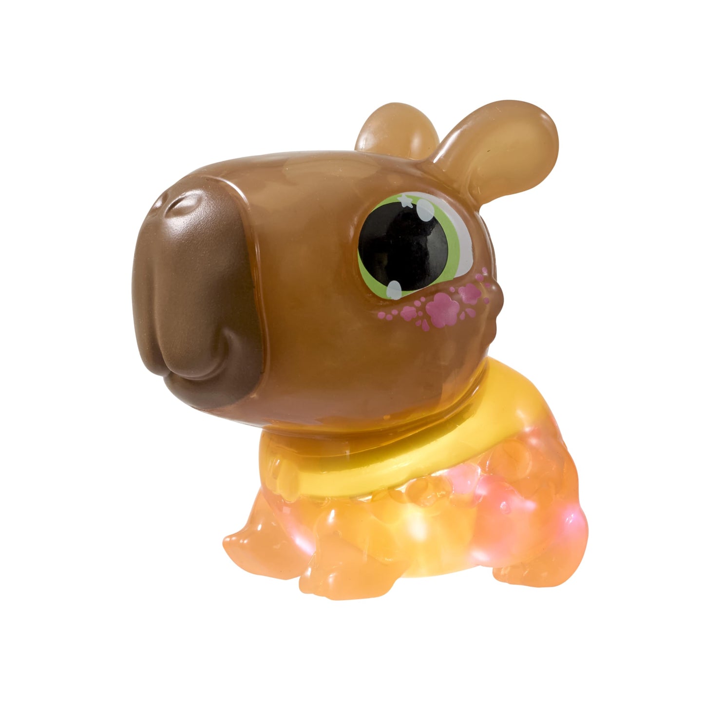 Animagic Let's Glo Capybara Brown | Squishy Water Toy Floats and Glows | Ages 4+