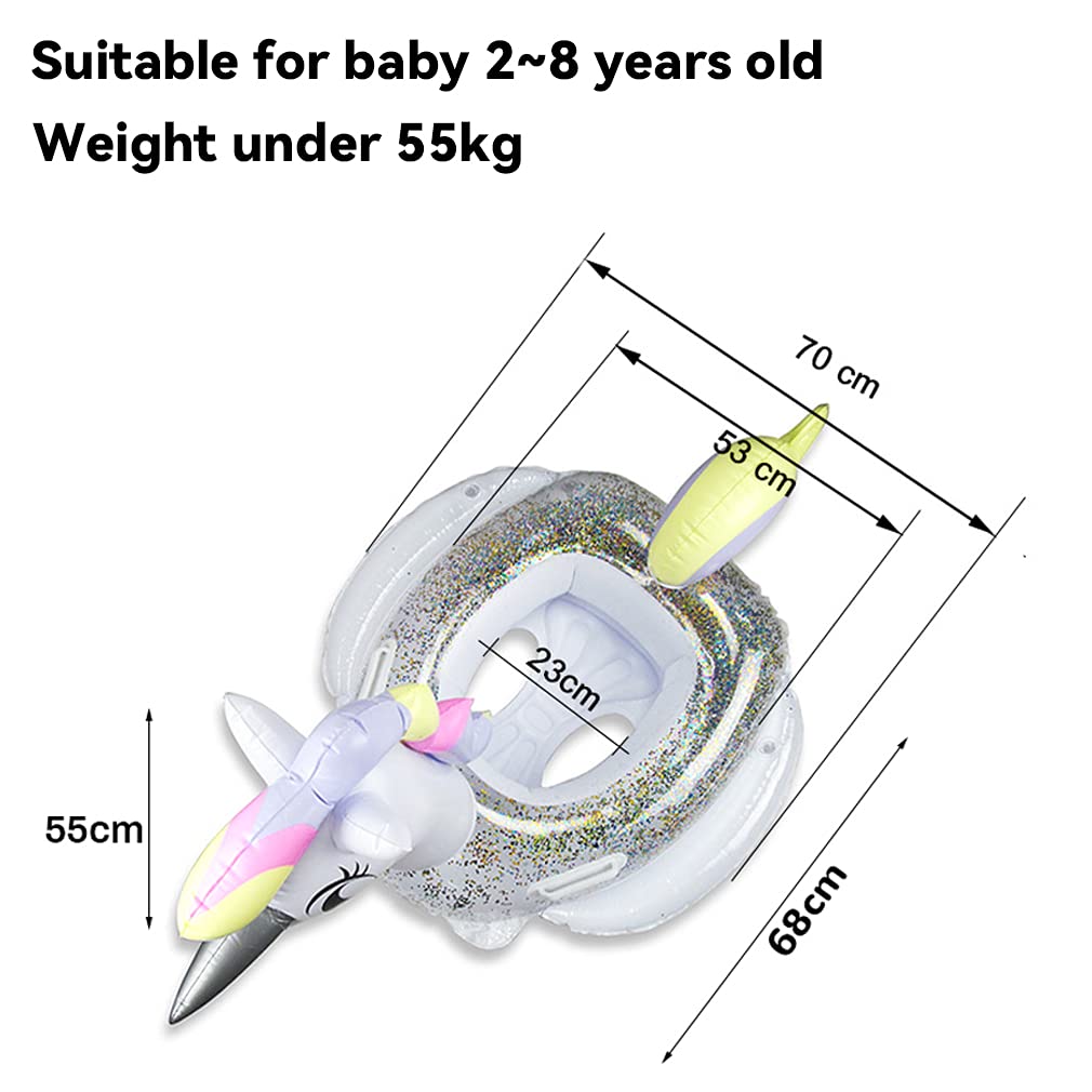 CICITOYWO Toddler Pool Floats, Kids Inflatable Float Raft with Handle, Water Swim Beach Floaties Toys Party Supplies, Baby Swimming Ring for 8-48months Kid