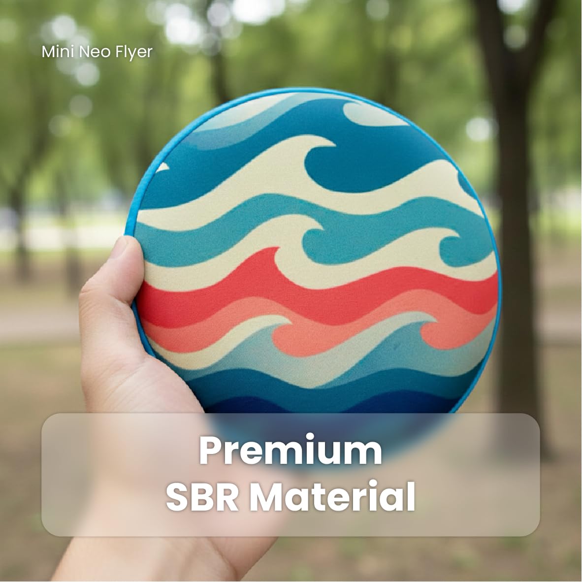 Soft Flying Disc Toy, Mini Lightweight SBR Foam Flyer, Flexible Safe Catch Frisbee for Indoor Outdoor Play (C)