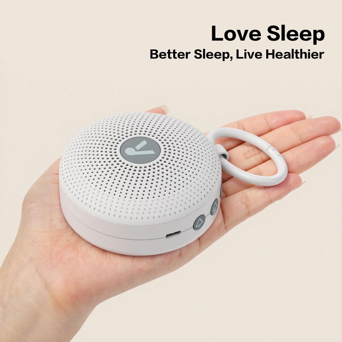 Portable Sound Noise Machine for Baby Kids Adult with 21 Natural Soothing Sounds, Memory Function, 32 Levels of Volume, Powerful Battery, Noise Canceling, Sleep Sound Timer Therapy for Home, Travel