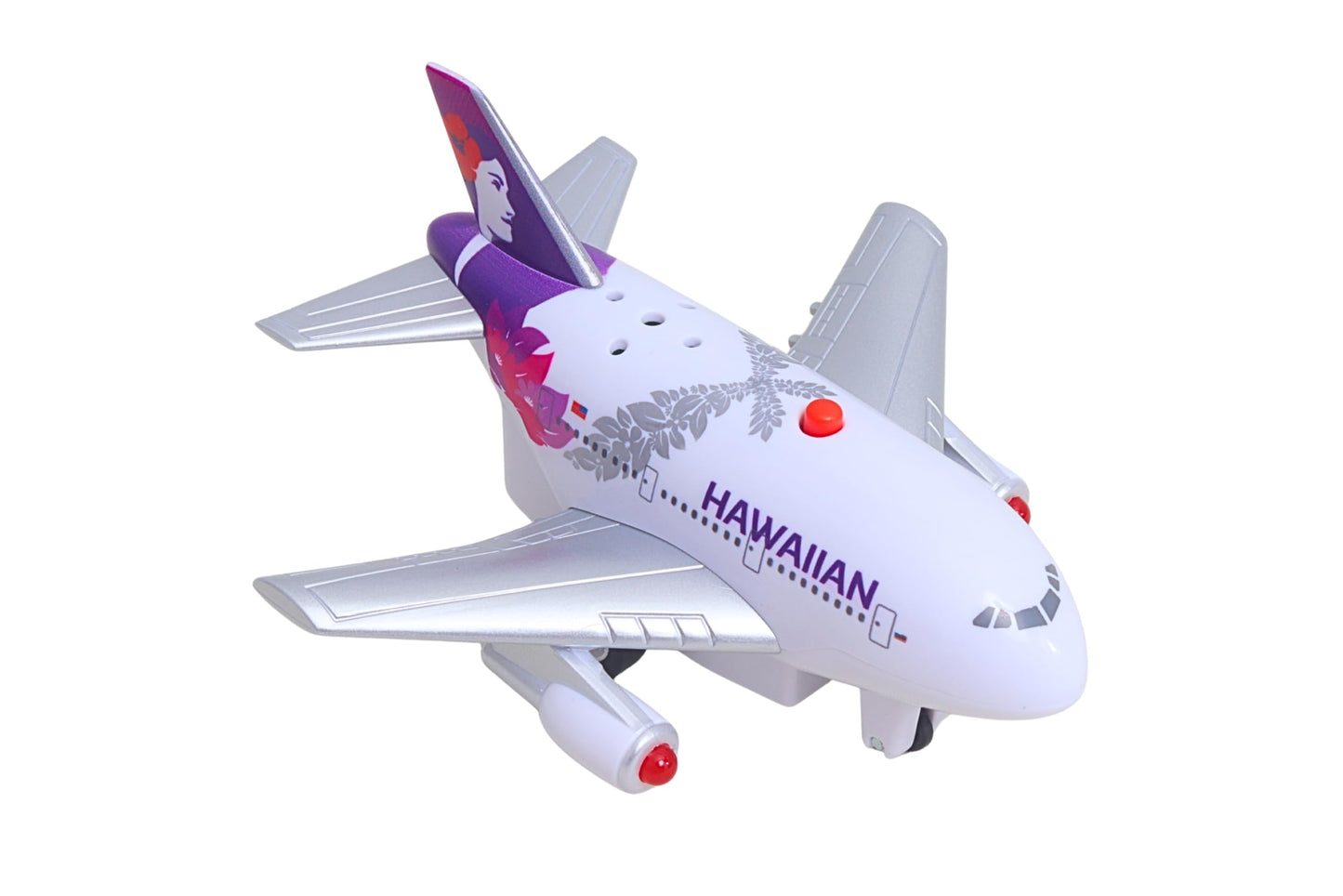 Daron Hawaiian Pullback Airplane – Light & Sound Jet Toy with Electronic Take-Off, 4¼-Inch Plastic Aircraft for Kids Ages 3+ – New Livery