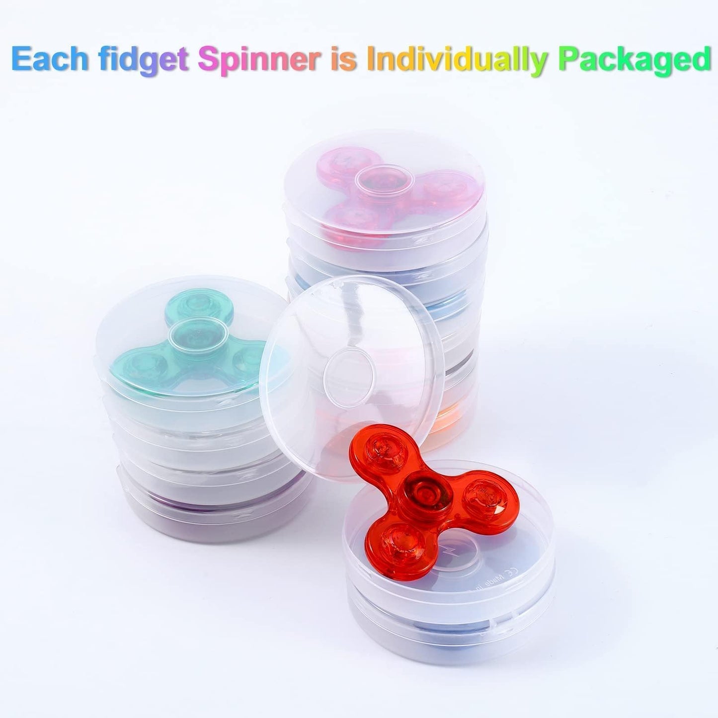 Gigilli Fidget Spinners 12 Pack, Light Up Bulk Fidget Spinners, Classroom Prizes Return Goodie Bag Stuffers, Glow Party Favors