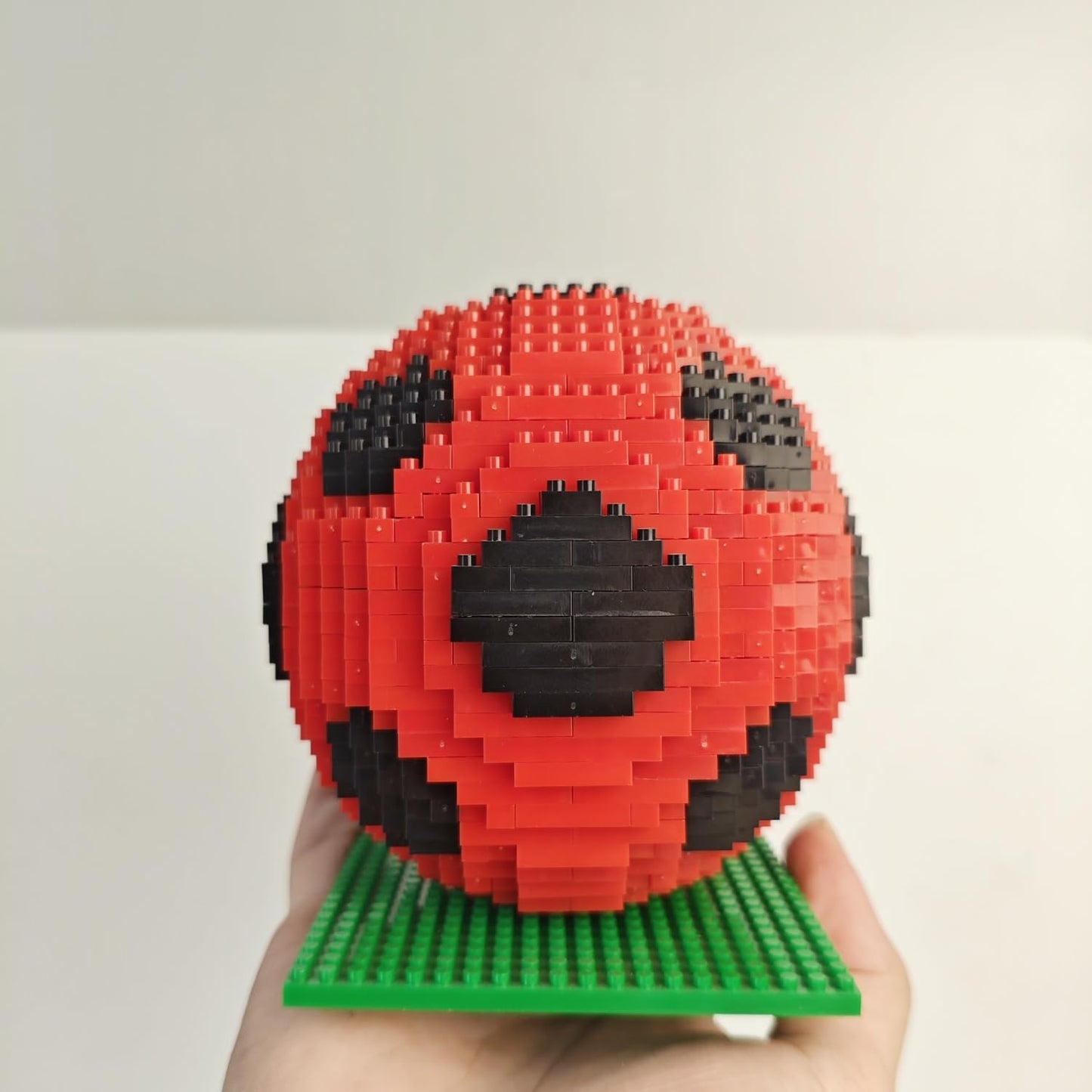 alltogetho Red Soccer Ball Building Blocks Kit – 900+ Micro Mini Bricks for Desk Decor, Classroom Learning & Collector Display, The Toys for Sports Enthusiasts