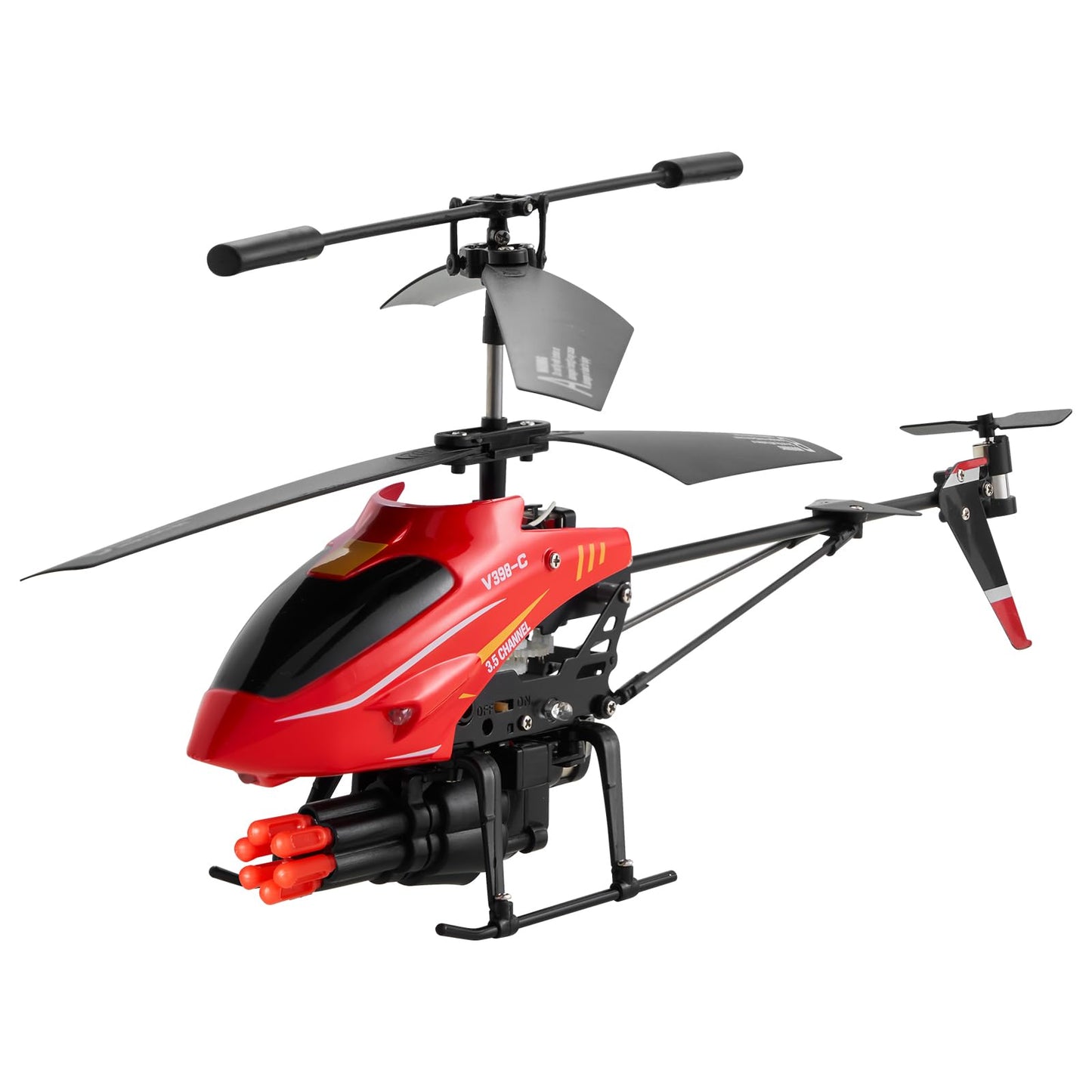 VEVOR RC Helicopter, 2.4GHz Flying Remote Control Helicopter with Shooting Mode, 3.5 Channel RC Airplane for Kid, Altitude Hold, One-Key Takeoff/Landing & LED Lights, Toys for Kids