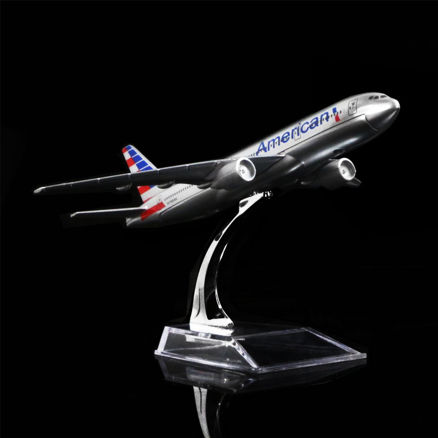 24-Hours The New American B777 Alloy Metal Model Aircraft Birthday Gift Plane Models chiristmas Gift 1:400