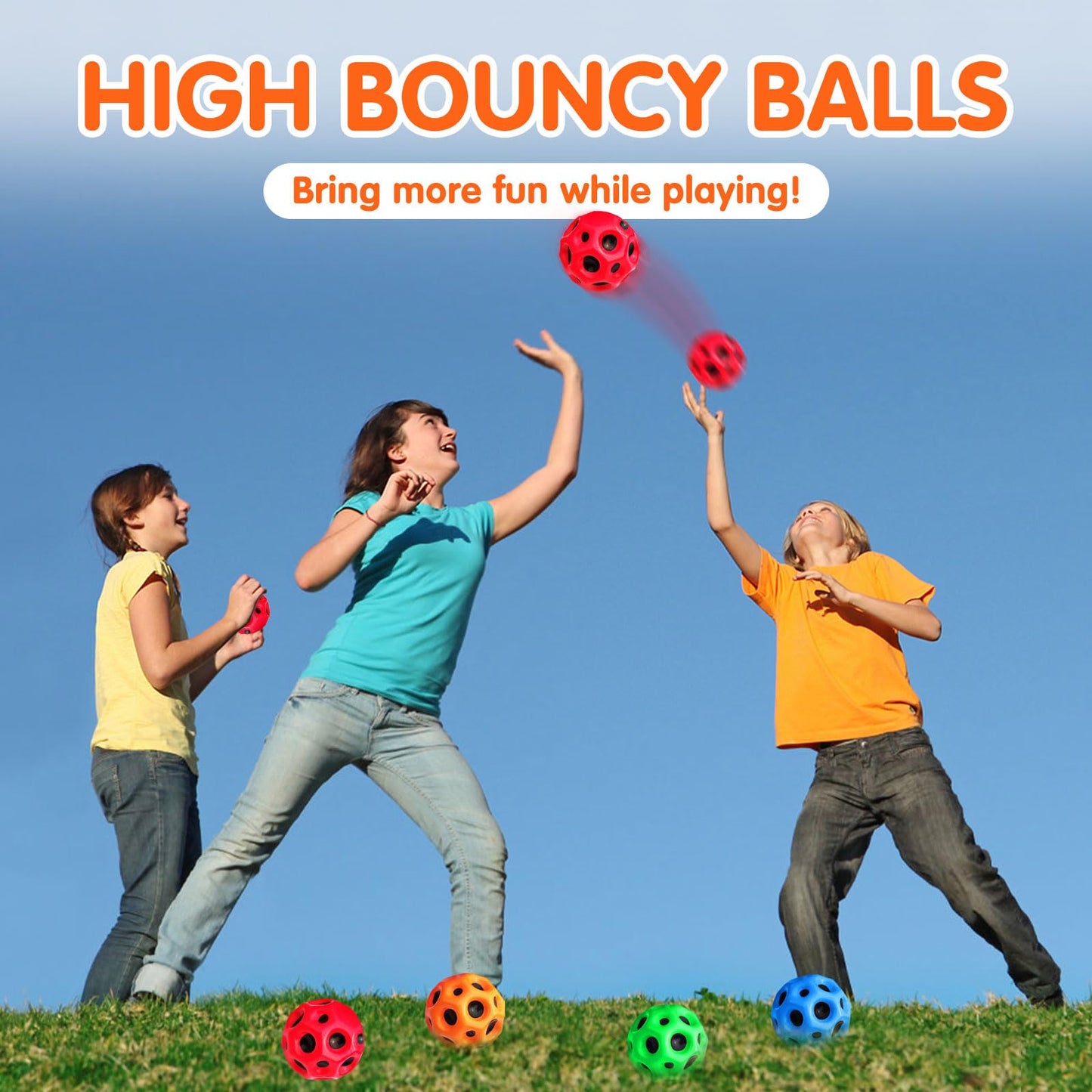 Thremhoo Balls Party Favors for Kids Bouncy Balls Goodie Bag Stuffers