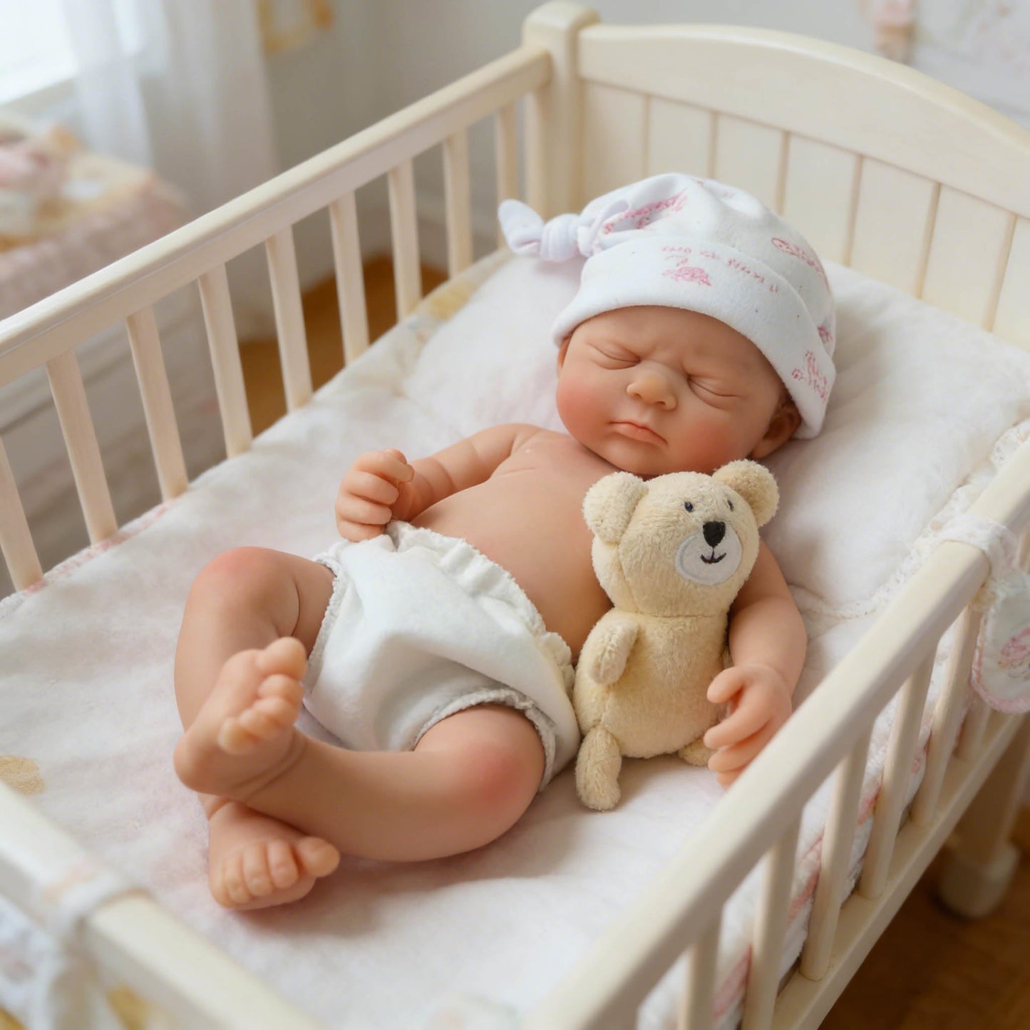 Mire & Mire 12-inch Reborn Baby Doll - Realistic Full Body Silicone Newborn Doll, Lifelike Collectible Doll