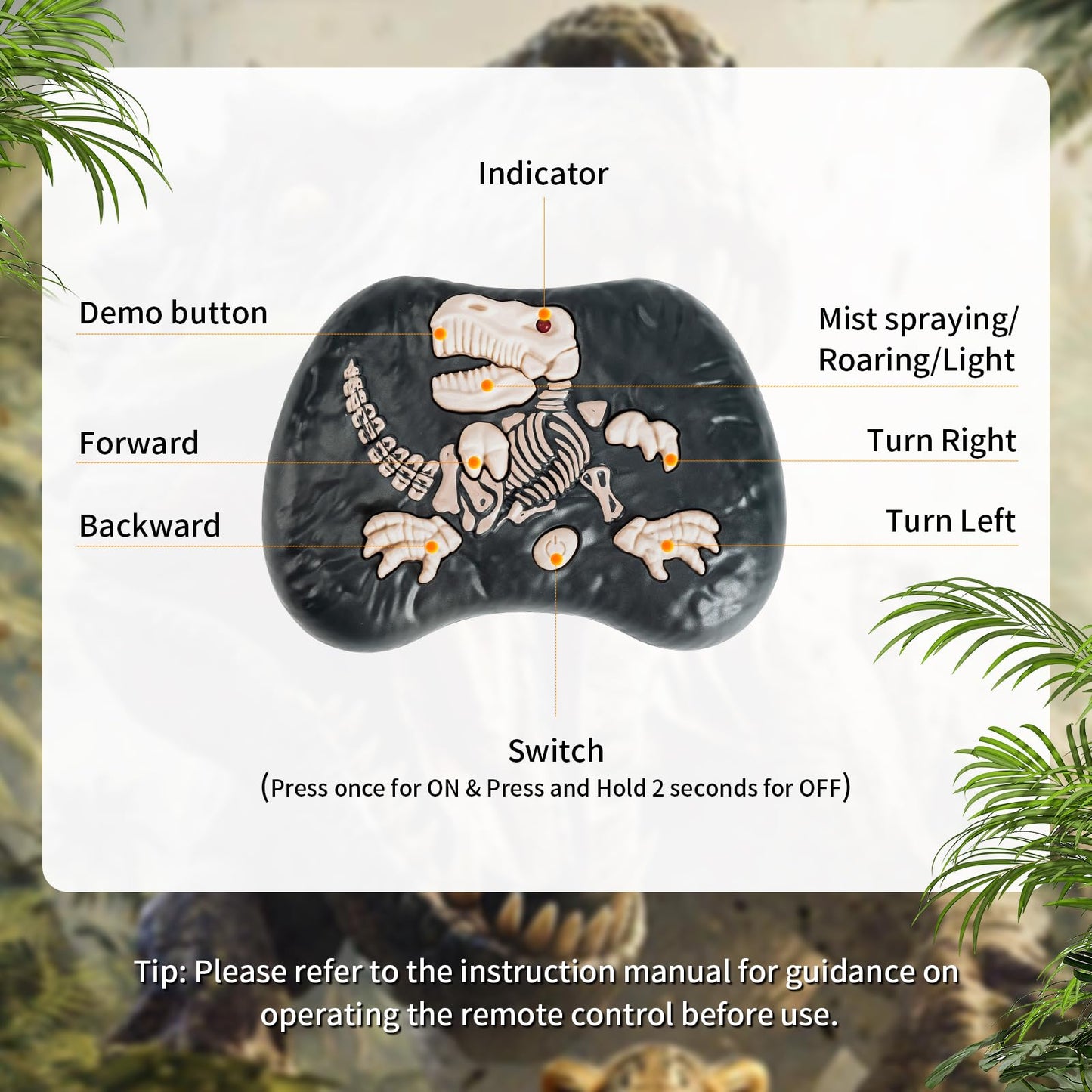 Lozadia Remote Control Dinosaur Toys for Kids 3-5 5-7 8-12 yr, Large T-Rex Dinosaur Toys with 360° Swaying Head, Mist Spray & Roar, Realistic Walking Robot Dino Toy, Best Birthday Gifts for Boys Girls