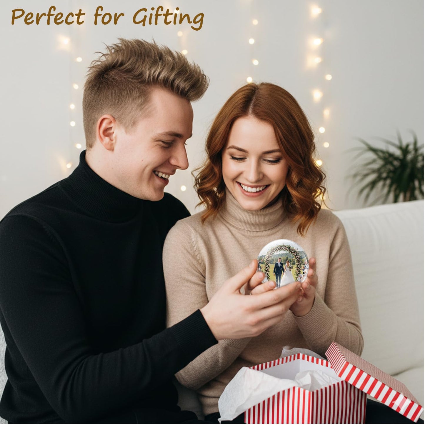 Memory Orb Video Player, 3.15’’ Crystal Memory Sphere Ball, Rechargeable 3D Memory Pearl Video&Photo&Music Player, No App/WiFi, 16GB Digital Frame for Anniversary, Birthday, Wedding, Pet Memorial