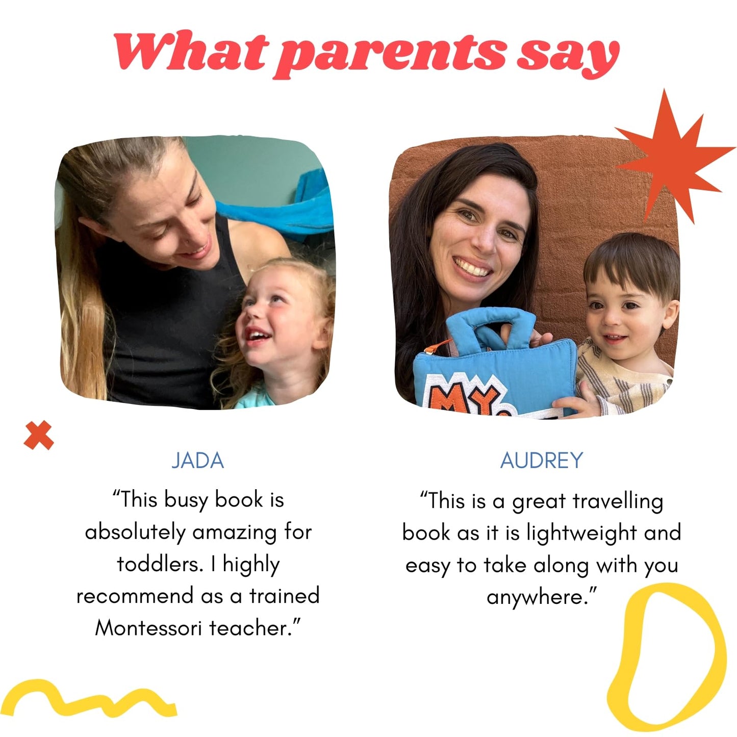 BAVY My Quiet Book - Toddler Travel Essential, Car Plane Airplane Toys, Montessori Busy Board Book, Activity Books for Toddlers 1-3, Gifts for 1 2 3 4 Year Old Girl, Birthday Gifts Toys Age 2-4