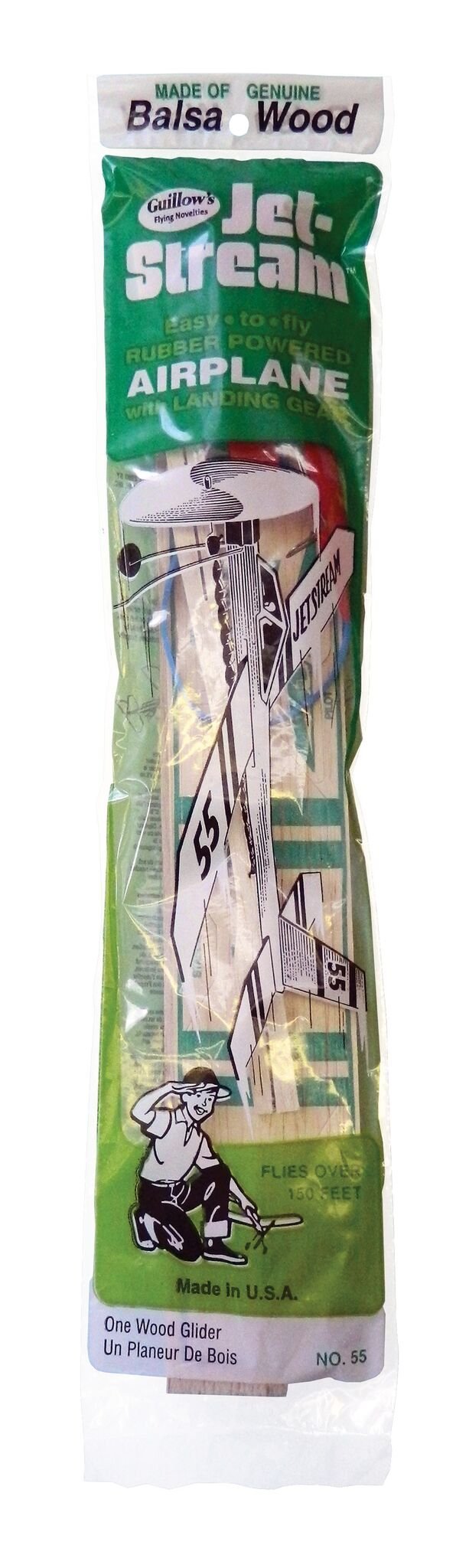 Jetstream Balsa Wood Glider Plane, 18 pack
