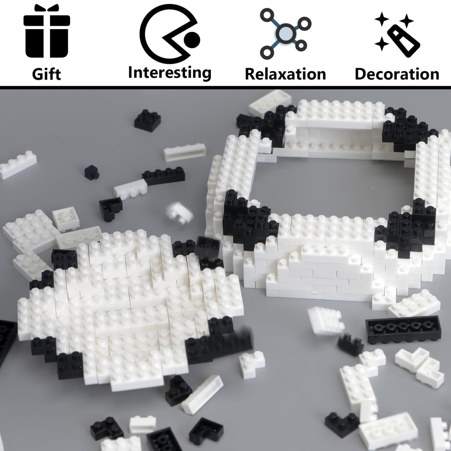 outtshop Soccer Building Blocks Set, STEM Educational Toy, Soccer 3D Puzzle Block Decorations, Soccer Gifts for Boys Office Home Decor (800Pcs)