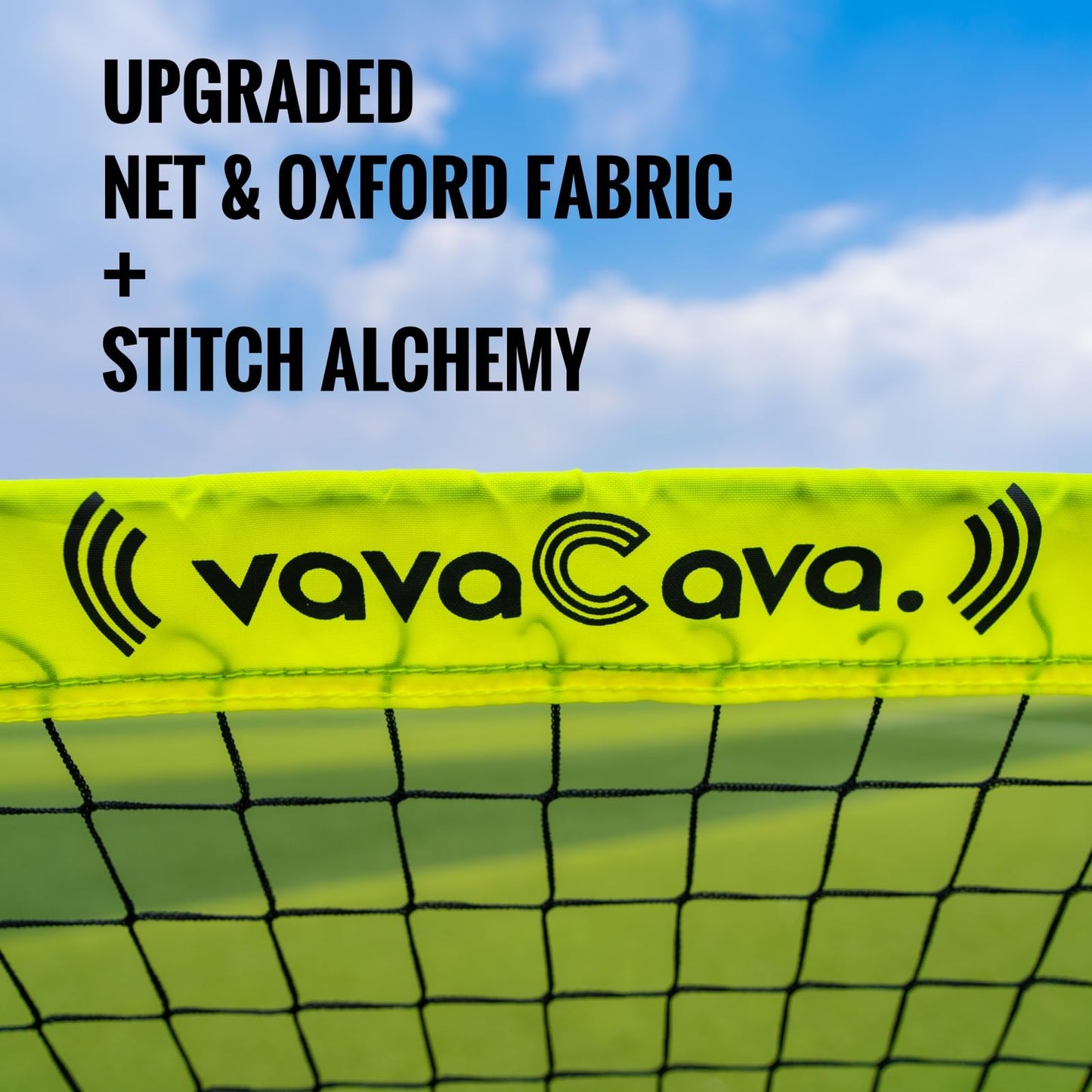 VavaCava 4'x3' Size Portable Soccer Goals Set for Backyard Fun, 2 Nets, 2 Size 3 Balls, 10 Marker Cones, Pump and Carry Bag, Outdoor Games for Backyard, Beach, Lawn, Kids Soccer Training Equipment