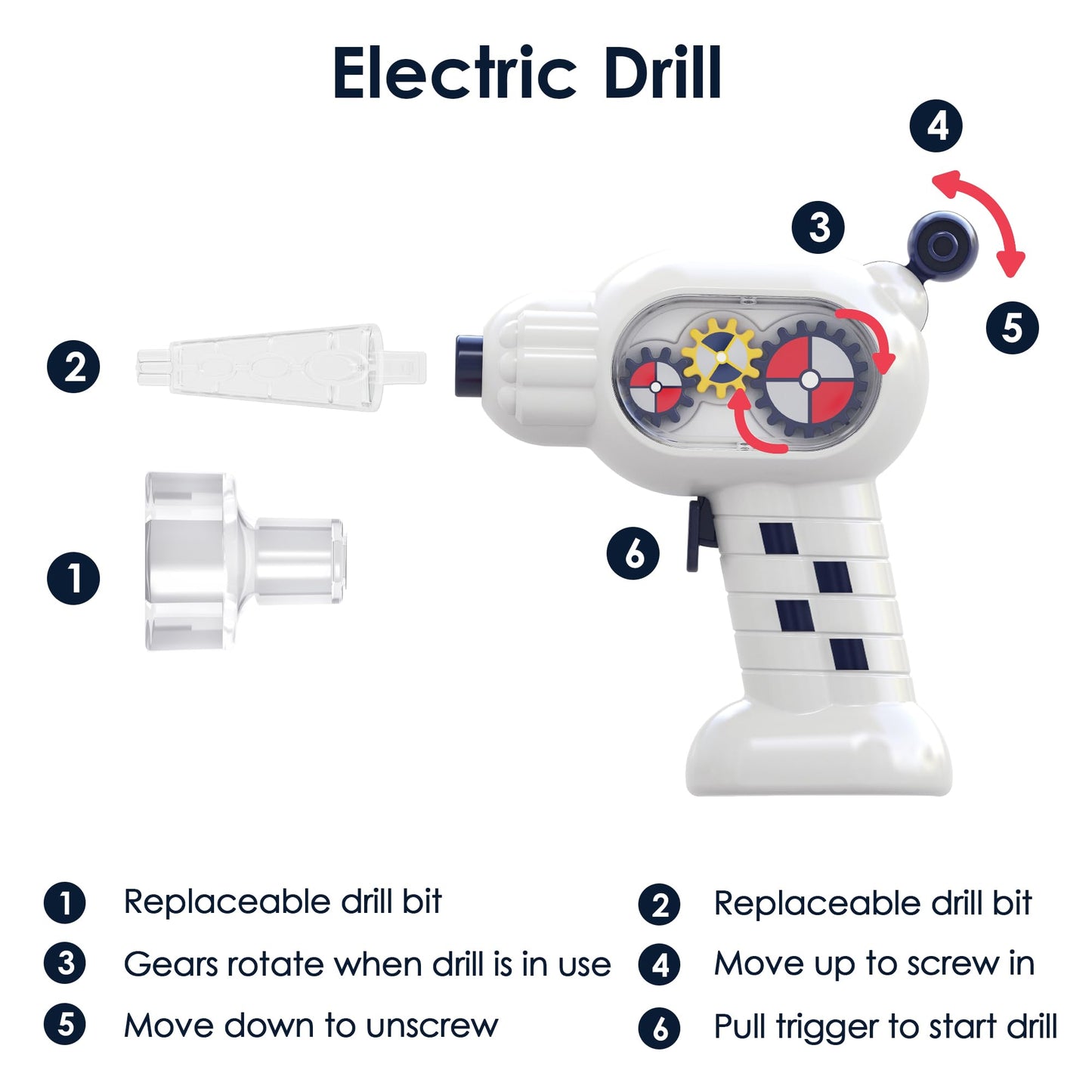 iPlay, iLearn Rocket Outer Space Toys, Kids Spaceship Playset with Space Shuttle, Electric Drill, 2 Astronauts, Educational STEM Take Apart Adventure Gift for 3 4 5 6 7 8 Year Old Boy Girl