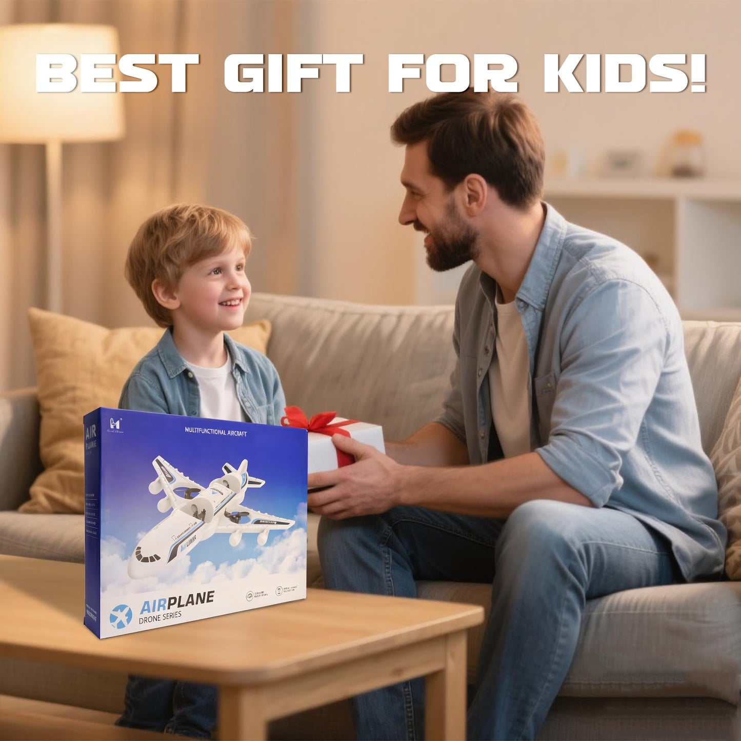 LEFEI Rc Drone Remote Control Airplane -2.4GHz Foam V17 Jet Fighter Stunt,360° Drop-Resistant Stunt Spin Remote & Light RC Airplane with 2 Batteries for Kids Boys Girls (White)