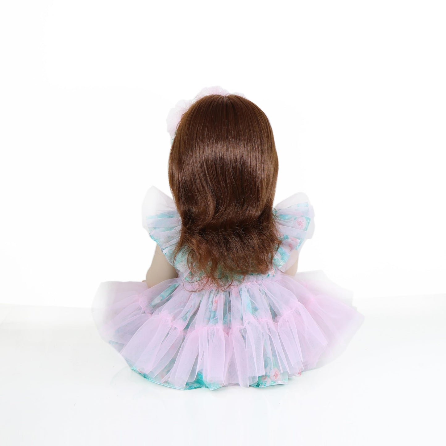 WAWA-HAOKEAI Garden Party – 22 Inch Realistic Reborn Toddler Girl Doll with Hand-Rooted Red Hair & Green Eyes, Poseable Full Vinyl Body, Bunny Plush Gift Set – Ages 3+