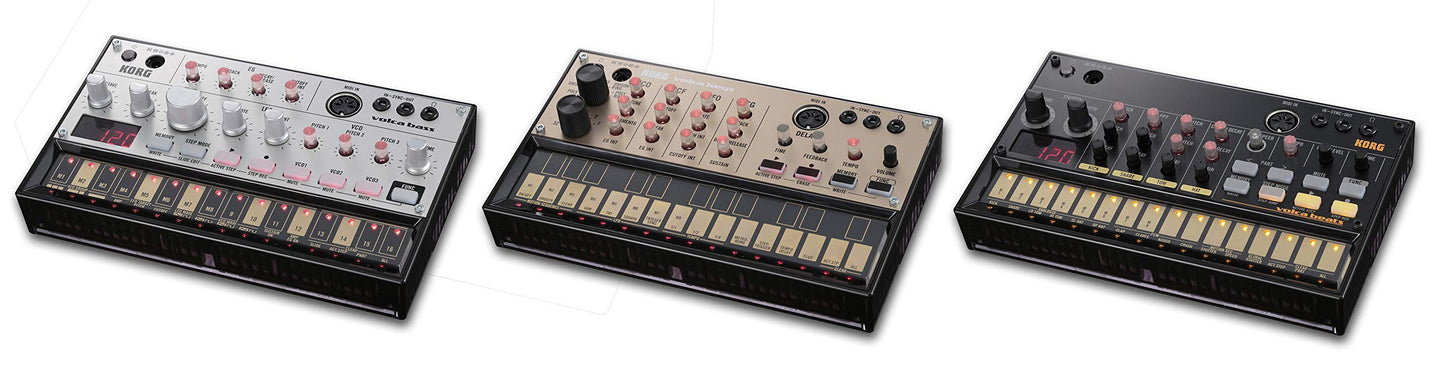 Korg Volca Keys Analogue Loop Synthesizer Polyphonic w/Simple-three Voice Analog and Self Tuning
