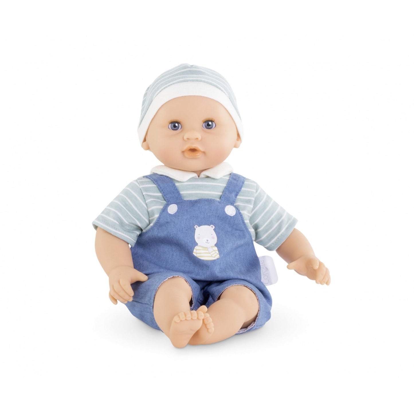 Corolle Bébé Calin Maël Boy - 12" Soft Boy Baby Doll with Vanilla Scent, Blue Outfit & Sleeping Eyes for Girls Ages 18 Months+, Cute Reborn Realistic Baby Dolls for 2 Year Old Girls