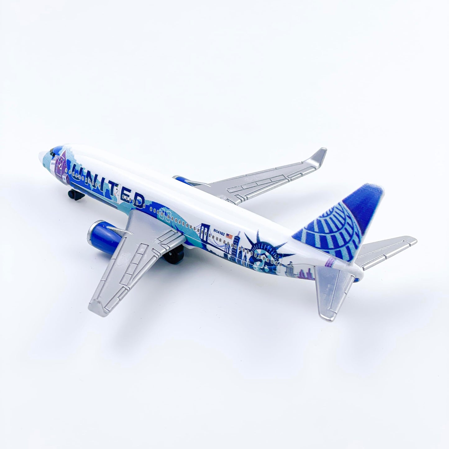 AVIAMUSE Model Airplane, United N14102 Aircraft Planes Model Suitable for Collection and Christmas Birthday, Desktop Decor