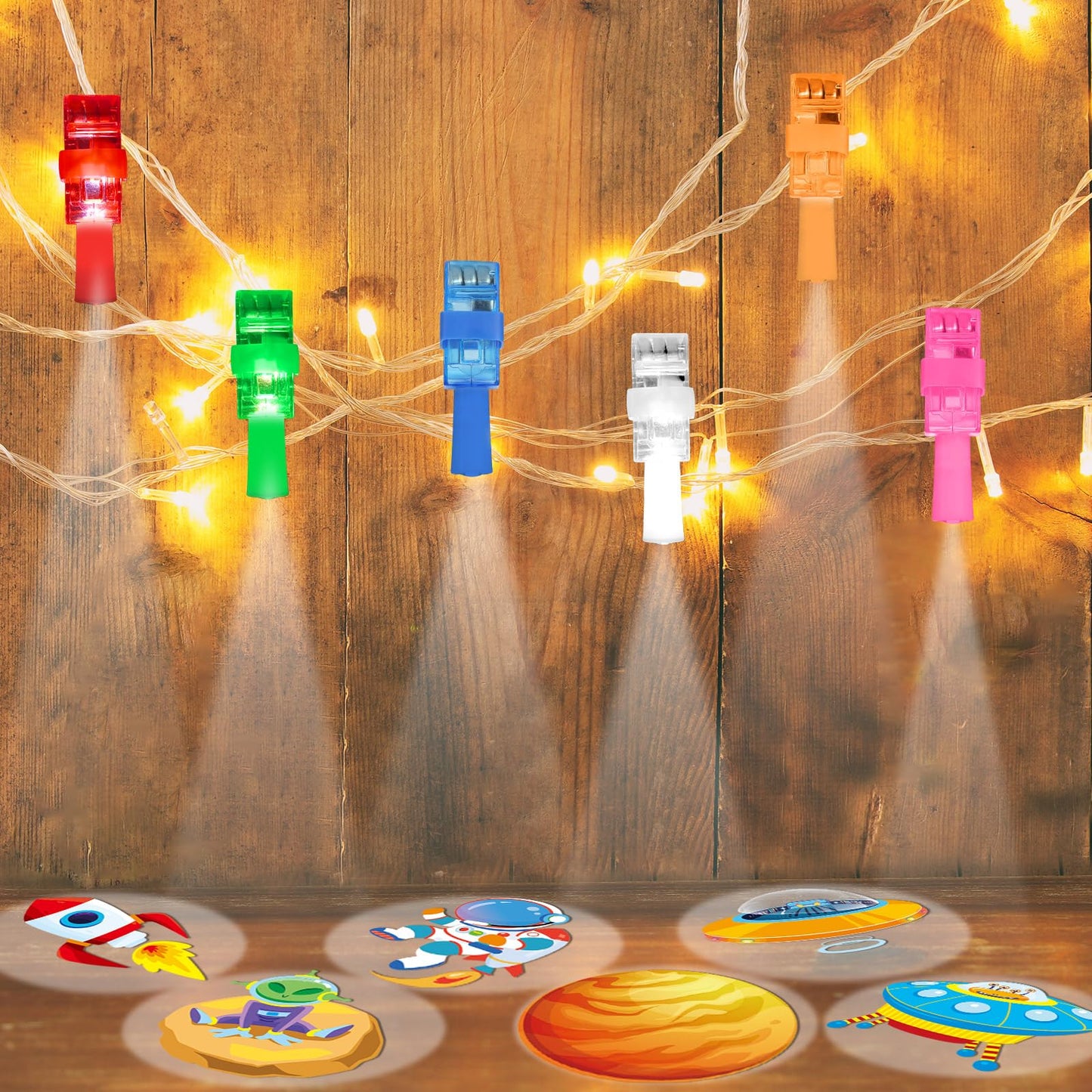 CHUNNIN 36 PCS Outer Space Party Favors Planet LED Light Up Finger Lights,Glow in the Dark Spacecraft Astronaut Party Bulk for Christmas Goodie Treat Bags Stuffers Galaxy Theme Birthday Supplies