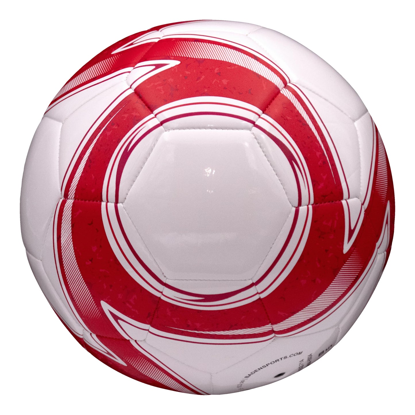 Baden Z-Series Soccer Ball – Size 3, 4, or 5 – Machine Stitched Durable Ball for Outdoor Play, Camps, Practice & Training – Cushioned Cover with Reinforced Bladder (Red, Size 3)