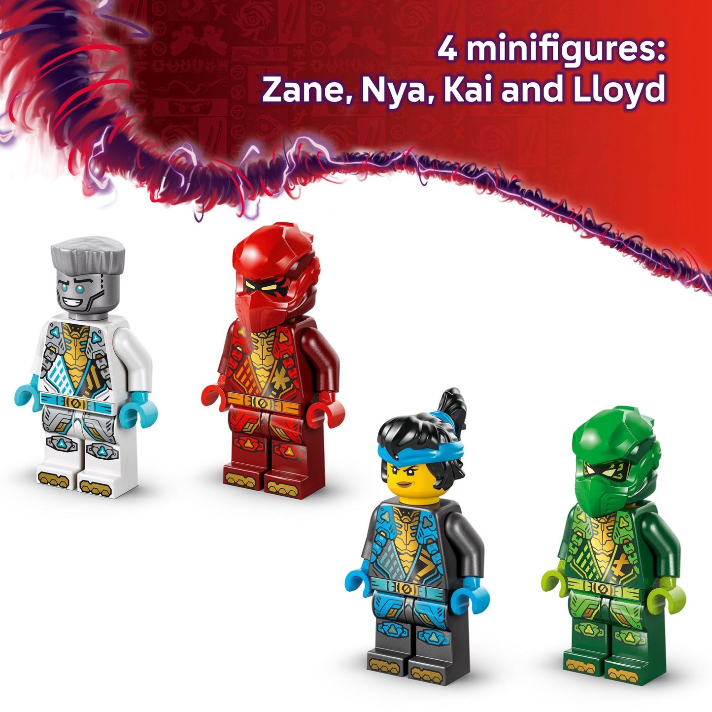 LEGO NINJAGO Ninja Spinjitzu Temple Building Toy Playset - Pretend Play Preschool Ninja Toy for Kids, Boys and Girls, Ages 4+ - with 4 Minifigures - Gift Idea for Birthdays - 71831