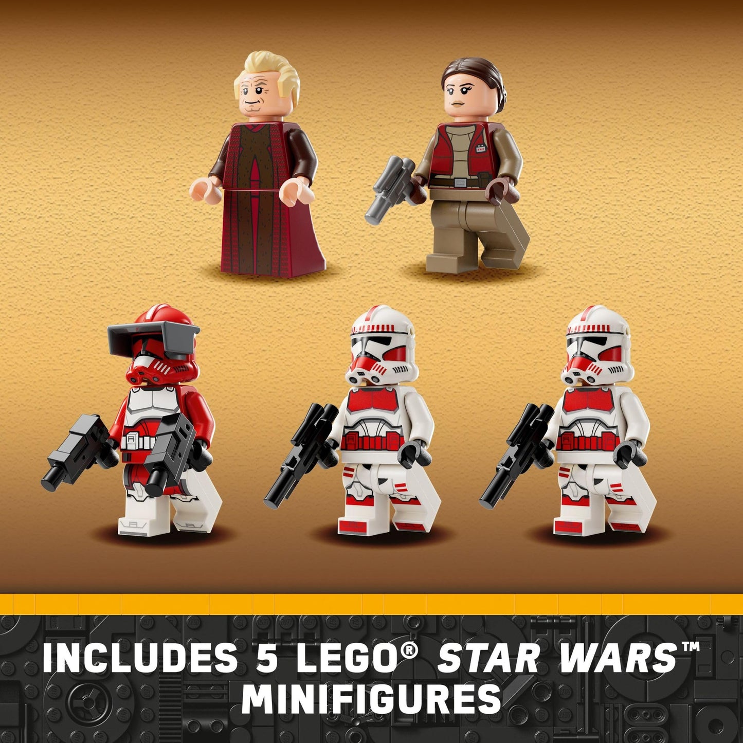 LEGO Star Wars: The Clone Wars Coruscant Guard Gunship - Buildable Star Wars Toy for 9 Year Olds - Gift Idea for Fans - Includes 3 Clone Trooper Minifigures - 75354
