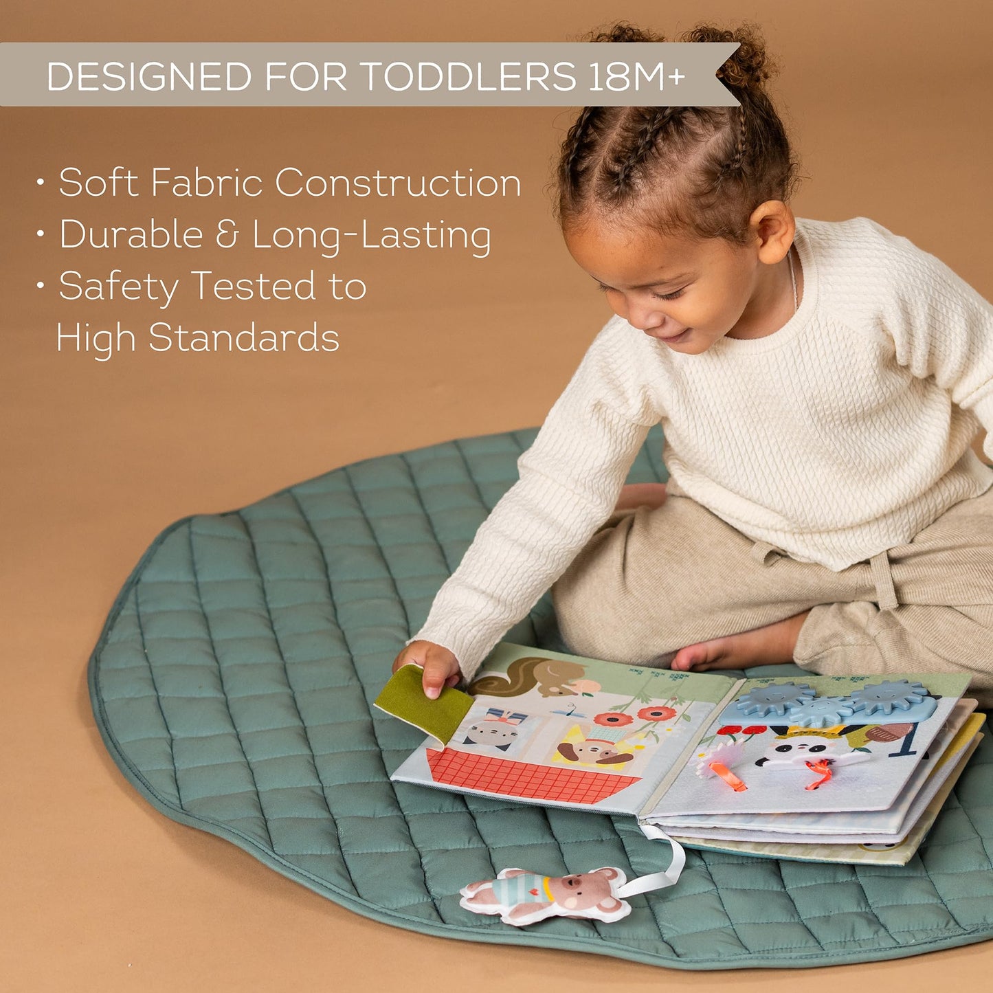 Taf Toys Home Busy Book for Toddlers 1-3 Interactive Educational Learning Quiet Book, Montessori toys for Boy Girl Birthday Gift, Ideal Toddler Busy Book for 1 Year Old Busy Board Quiet Activity Books