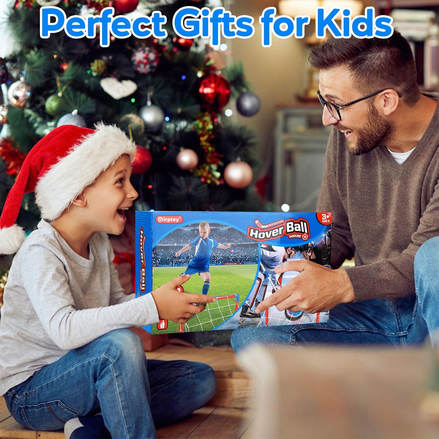 Qirptey Hover Soccer Ball & Kids STEM Building Toys