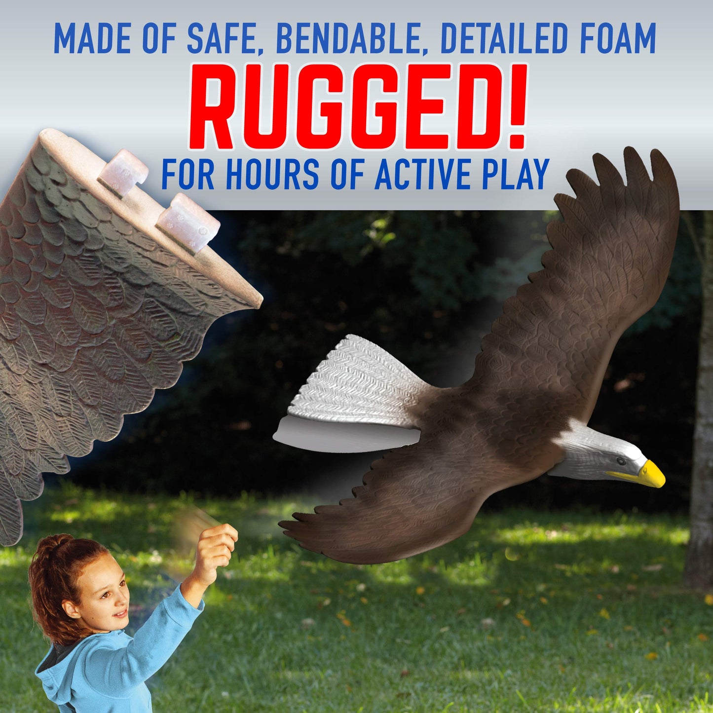 GEOGLIDE Freedom Eagle Glider with 33 inch Wingspan