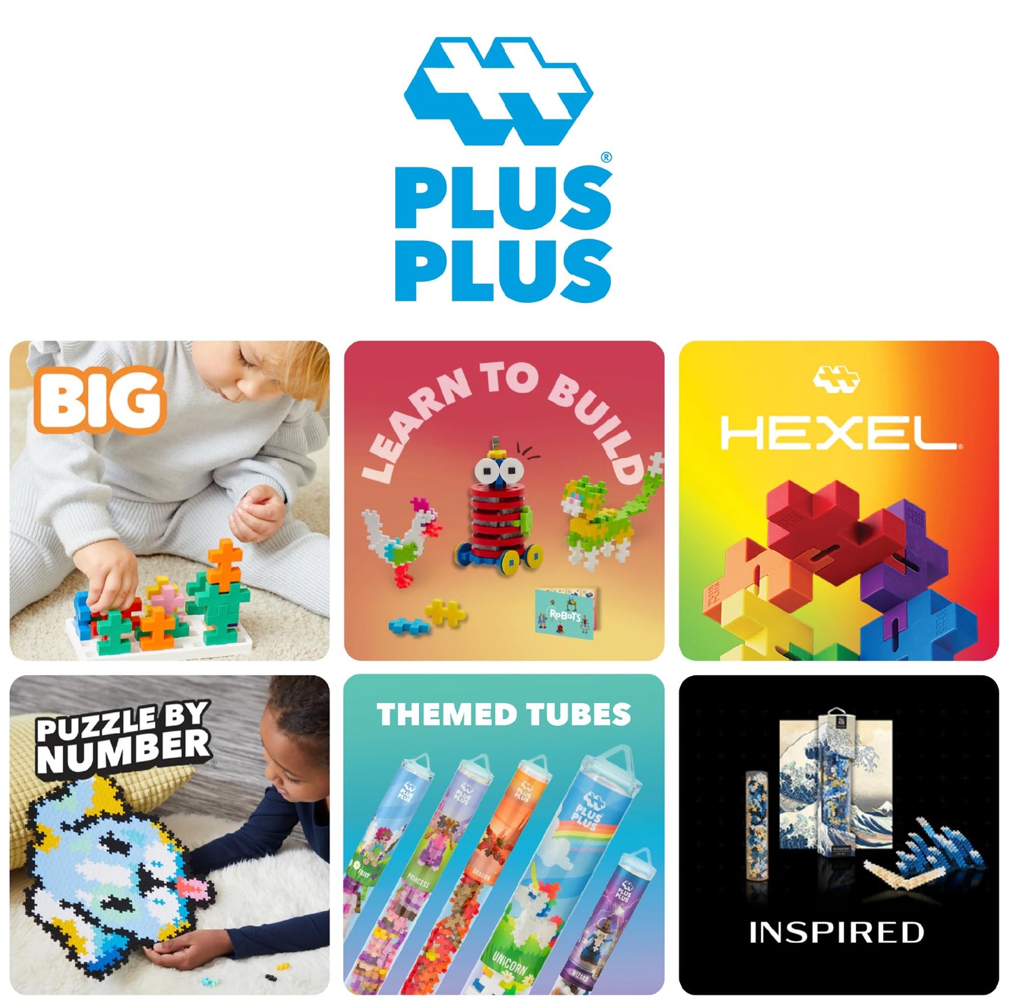 PLUS PLUS 240 Piece Holiday Mix Tube - Mini Interlocking Building Blocks Set, Stem Toys for Kids - Sensory Bin Fillers/Math Manipulatives Classroom Must Haves Gifts for Boys & Girls