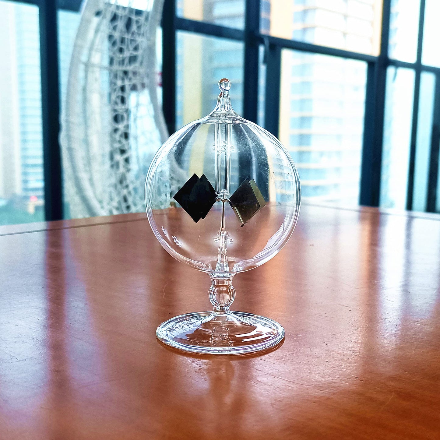 DORAMI Clear Solar Power Crookes Radiometer Sun Light Energy Glass Windmill Spinning Vanes