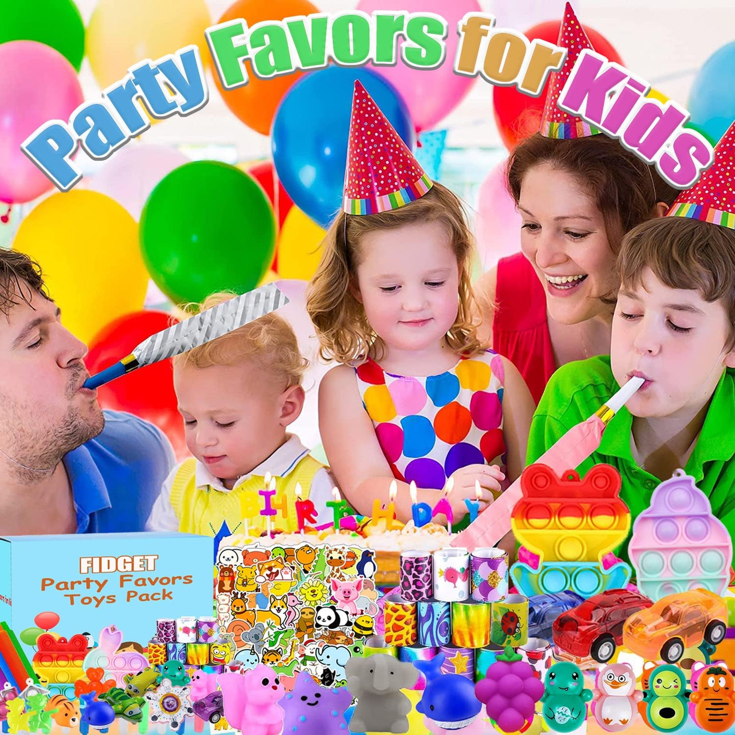 Korilave 132 Pcs Party Favors for Kids 4-8, Treasure Box Toys for Classroom, Prizes for Kids Classroom, Pinata Fillers Goodie Bags Stuffers, Bulk Fidget Toys Birthday Gifts