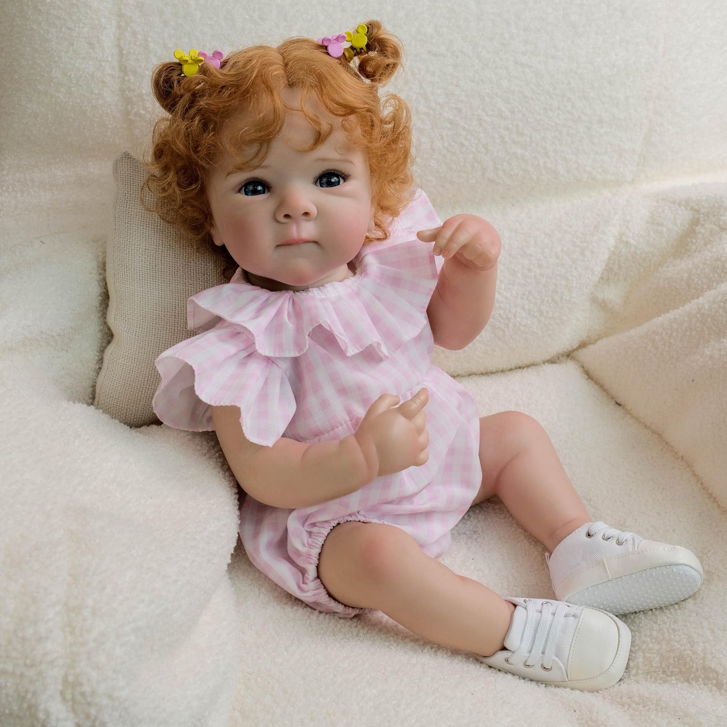 Anano Reborn Baby Doll Silicone Full Body 18 in Full Silicone Baby Doll Girl Realistic Babys Dolls Newborn Girl, Real Life Babys Dolls for Age 3+Year Old Girls