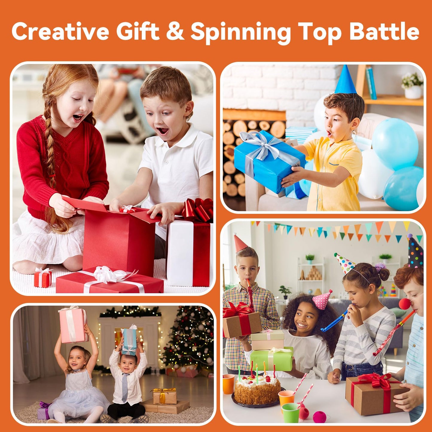 Fireworks Fingertip Gyro,Handheld Fireworks Gyroscope,Collision Sparks Light Up Spinning Top Toy,Creative Gyroscope Toy for Kids,Fidget Spinners for Adults, Cool Flashing Spinning Toys (6 PCS)