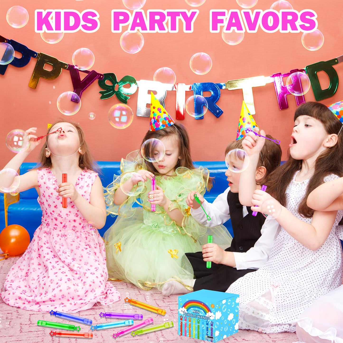 Bulk Mini Bubbles Party Favors for Kids 100-300 Pack, Small Graduation Birthday Pinata Goodie Bag Fillers Non Candy Treats for Toddlers, 4 of July Essentials Toys Prizes Rewards for Boys Girls