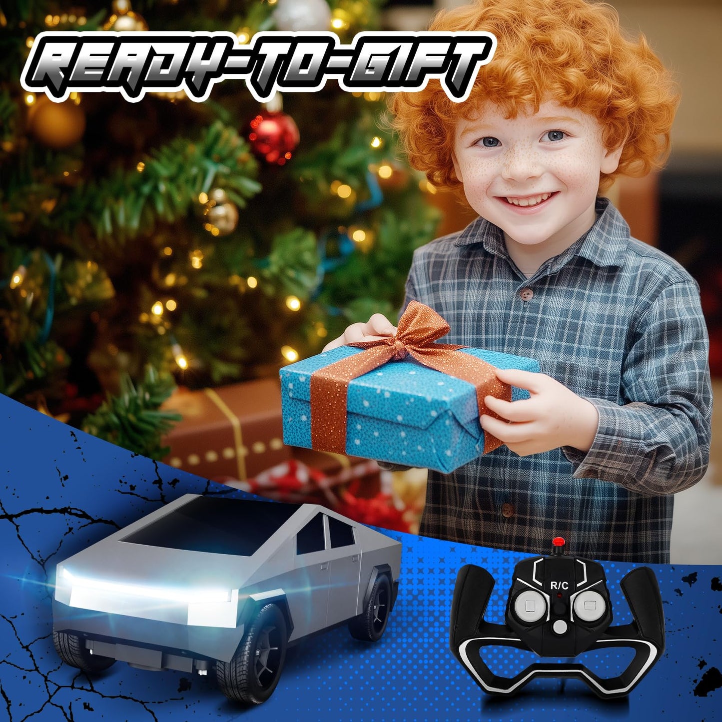 Innofans 1:24 Scale High-Speed Remote Control Car - All Terrain Electric Vehicle with LED Lights PCS, Extended Battery Life, for Boys Girls & Adults and RC Enthusiasts