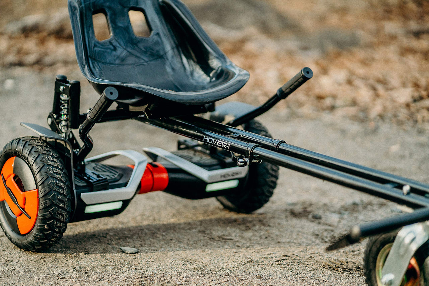 Hover-1 Beast Buggy Hoverboard Attachment | Compatible with Most 10" Electric Hoverboards, Hand-Operated Rear Wheel Control, Adjustable Frame & Straps, Easy Assembly & Install Hoverboard Go Kart