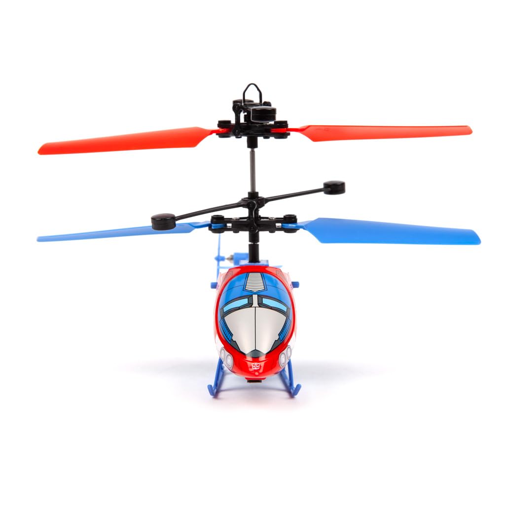 World Tech Toys Transformers Optimus Prime Infrared Motion Sensing Helicopter - Official Transformers Licensed Product for Kids Ages 6 7 8 9 10 11 12
