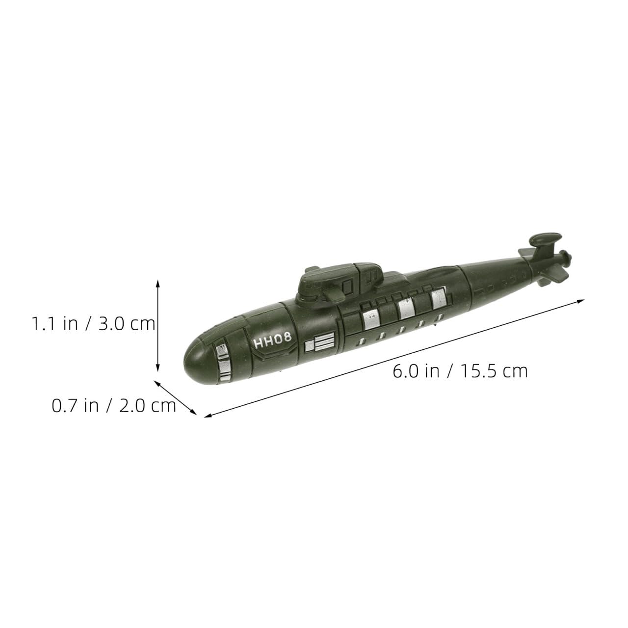 Abaodam 24 Pcs Navy Submarine Model, Realistic Military Submarines Toy for Sandbox Battle Scene and Education, Miniature Naval Ship Ornaments for Boys and Adults