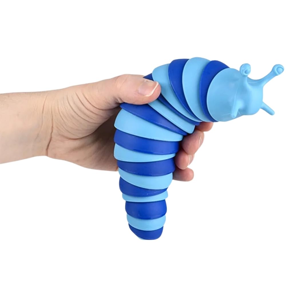 Rhode Island Novelty 7" Light-Up Wiggle Sensory Slug (1 Per Order, Style May Vary)