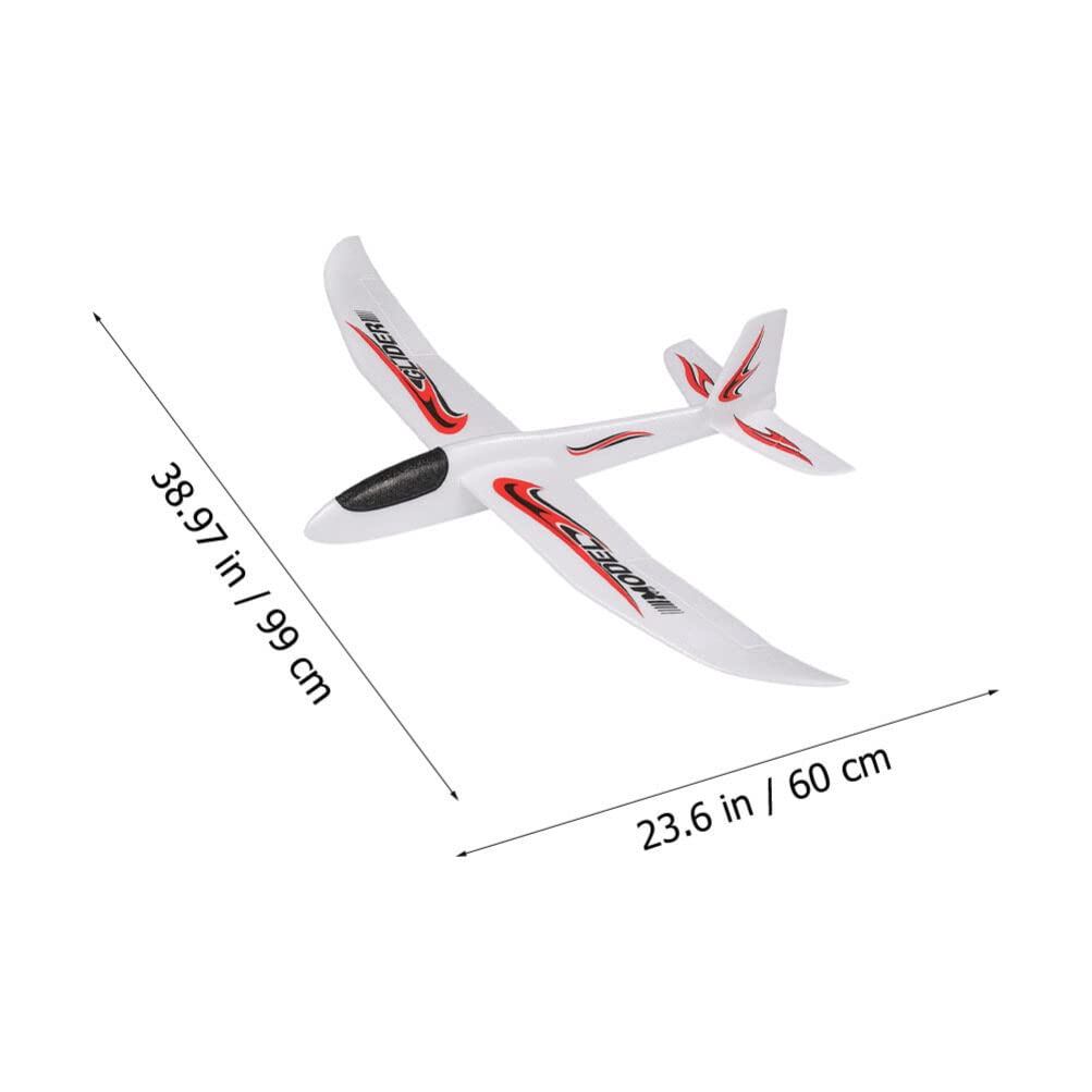 Alasum Foam Glider, 2Pcs Foam Glider Airplane Toy, 39 inch Throwing Foam Plane Catapult Flying Plane Model Toy for Outdoor Sports Toys Birthday Gifts for Boys Girls