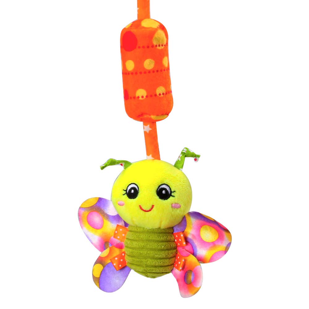 Caterbee Travel Arch Bassinet Toys for Infant & Toddlers, Baby Crib Stroller Accessory & Pram Activity Bar Toy for Senses and Motor Skills Development Indoor and Outdoor