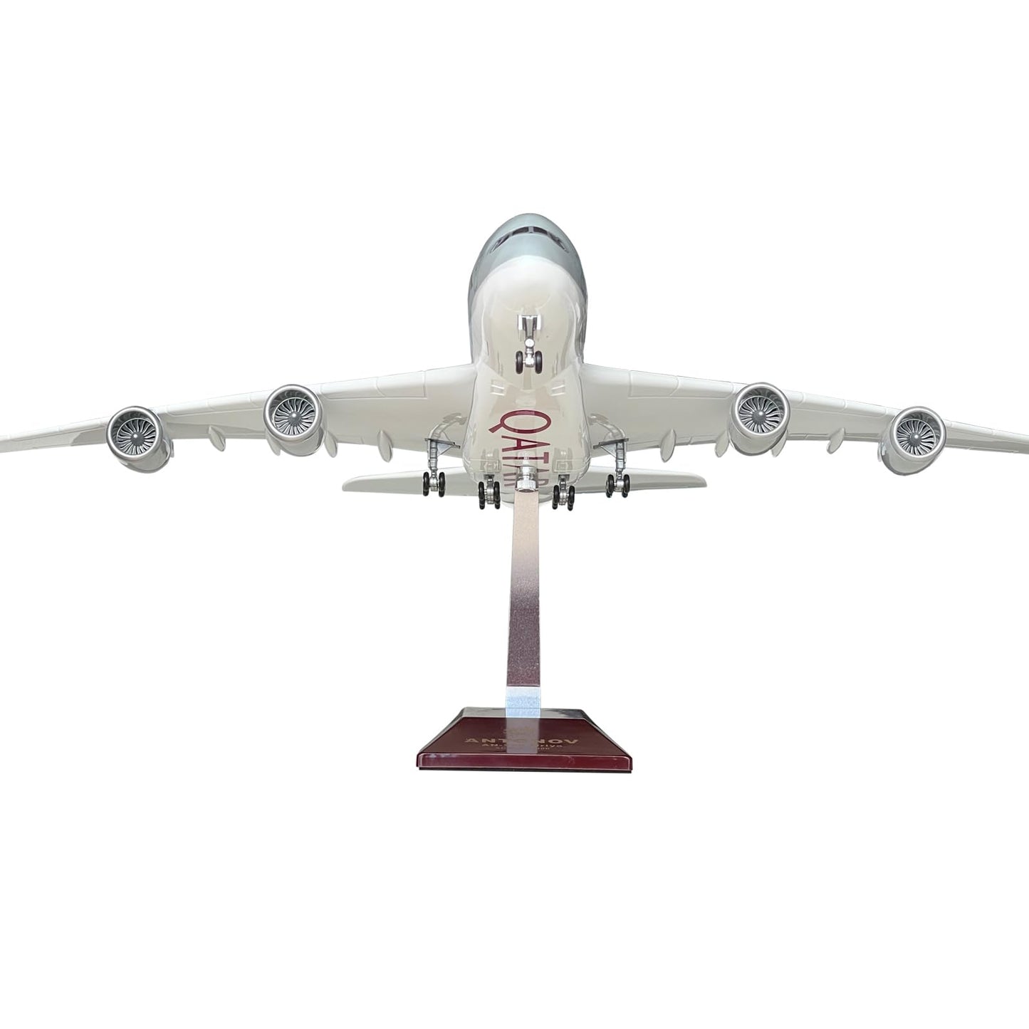 MACHASORS A380 Model Airplane 1/160 Scale A380 Model Plane with LED Lights and Airport Scene Accessories Ideal Display and Gift
